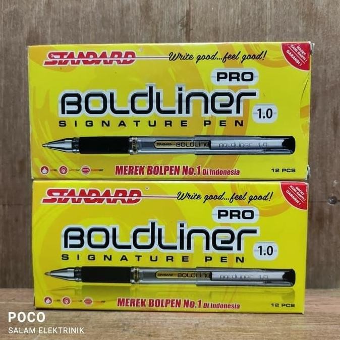 

TERMURAH - Pen BoldLiner Pro Standard 1.0 hitam biru 1 lusin