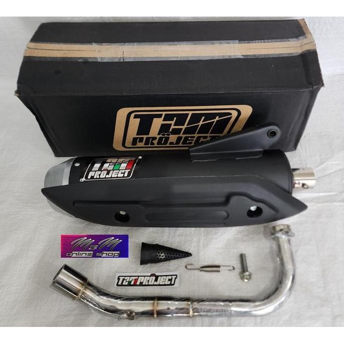 Knalpot Yamaha Mio Sporty Mio Soul Fino Karbu TZM Project