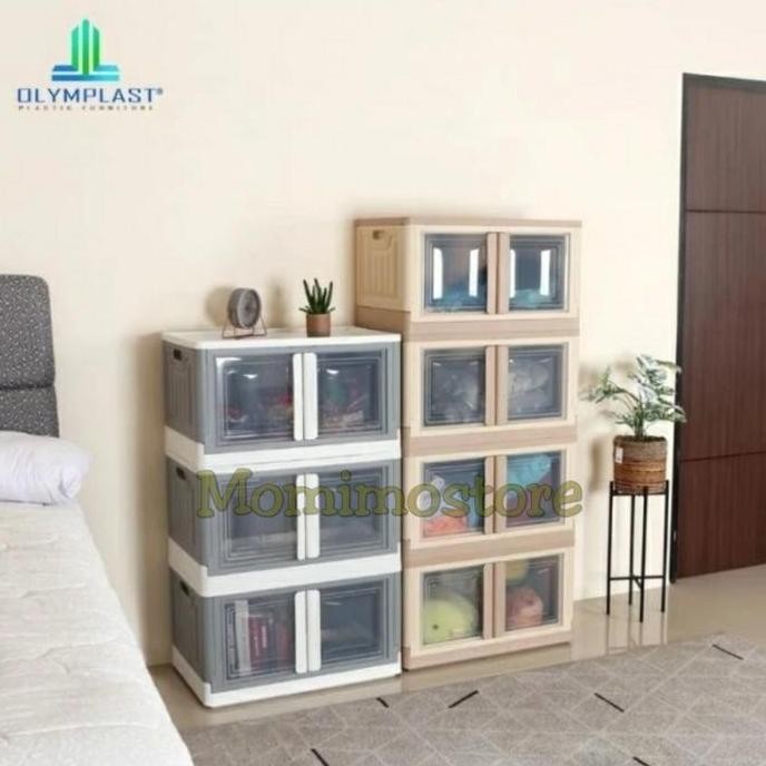 

Terlaris Rak Serbaguna Laci Lemari Plastik Olymplast Folding Storage Ofs