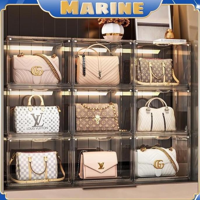 

Terlaris Marine Transparent Storage Display Box Tempat Bag Box Penyimpanan Organizer Box 1Pcs Rak Akrilik Susun