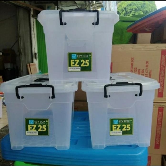 

Terlaris Storage Box Container Cb 25 Liter Ezy Kotak Transparan Shinpo Handy