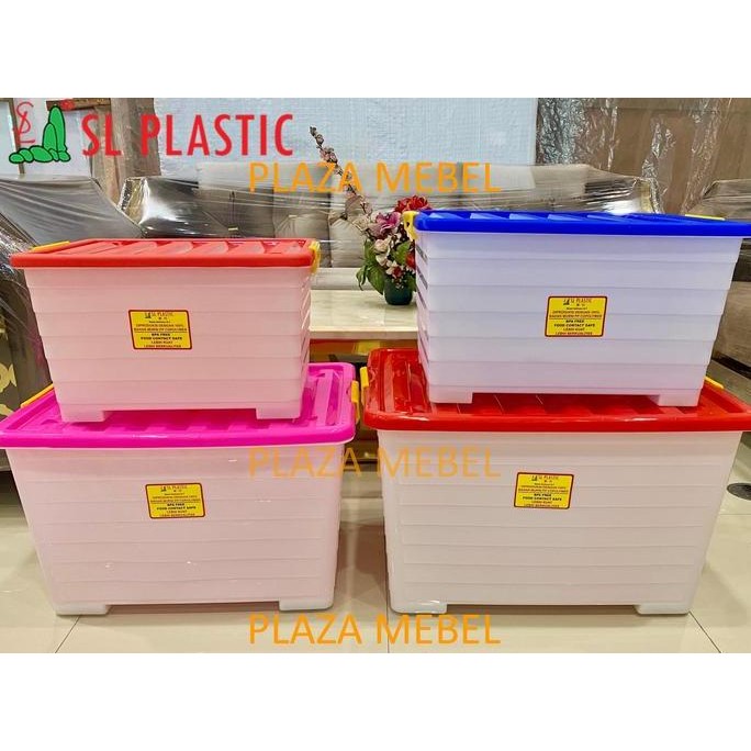 

Terlaris Container Kontainer Box Cb 45 - 61 - 95 - 128 Liter Putih Sl Plastic / Storage Box