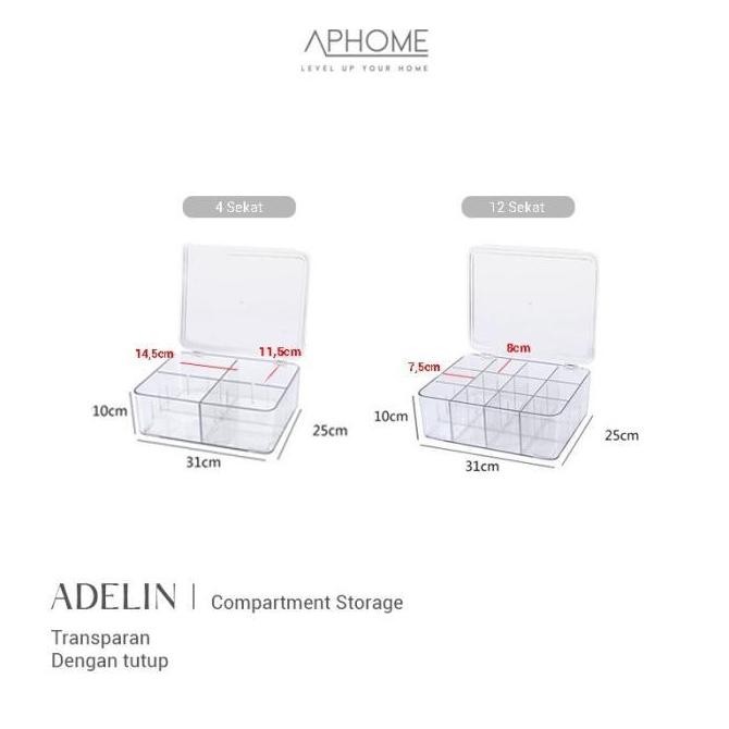 

Terlaris New Aphome Kotak Organizer Serbaguna Box Akrilik Kotak Sekat Organizer Kaos Kaki Storage Pakaian Dalam Dengan Tutup Adelin