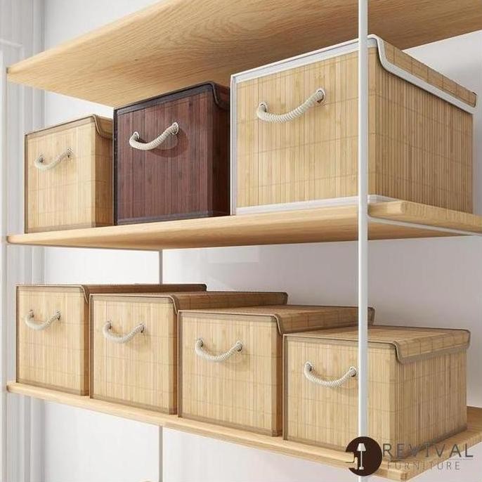 

Terlaris Box Kotak Penyimpanan Baju Box Storage Bamboo Dirty Clothes Rotan