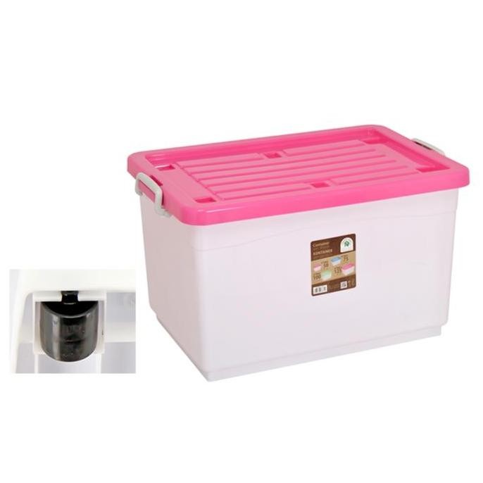 

Terlaris Green Leaf 7881 Container Box Dgn Roda 75 Liter Kotak Plastik Sierra