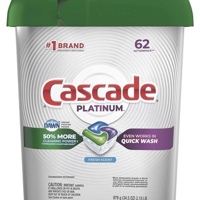 Cascade Platinum Dishwasher Pods Actionpacs Dishwasher Detergent