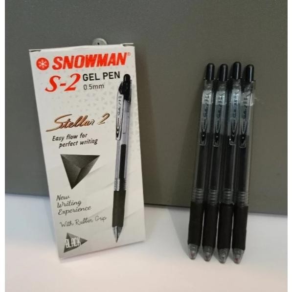 

(12pc) PULPEN PEN GEL SNOWMAN STELLAR S2 / PENA GEL CETEK 0.5mm