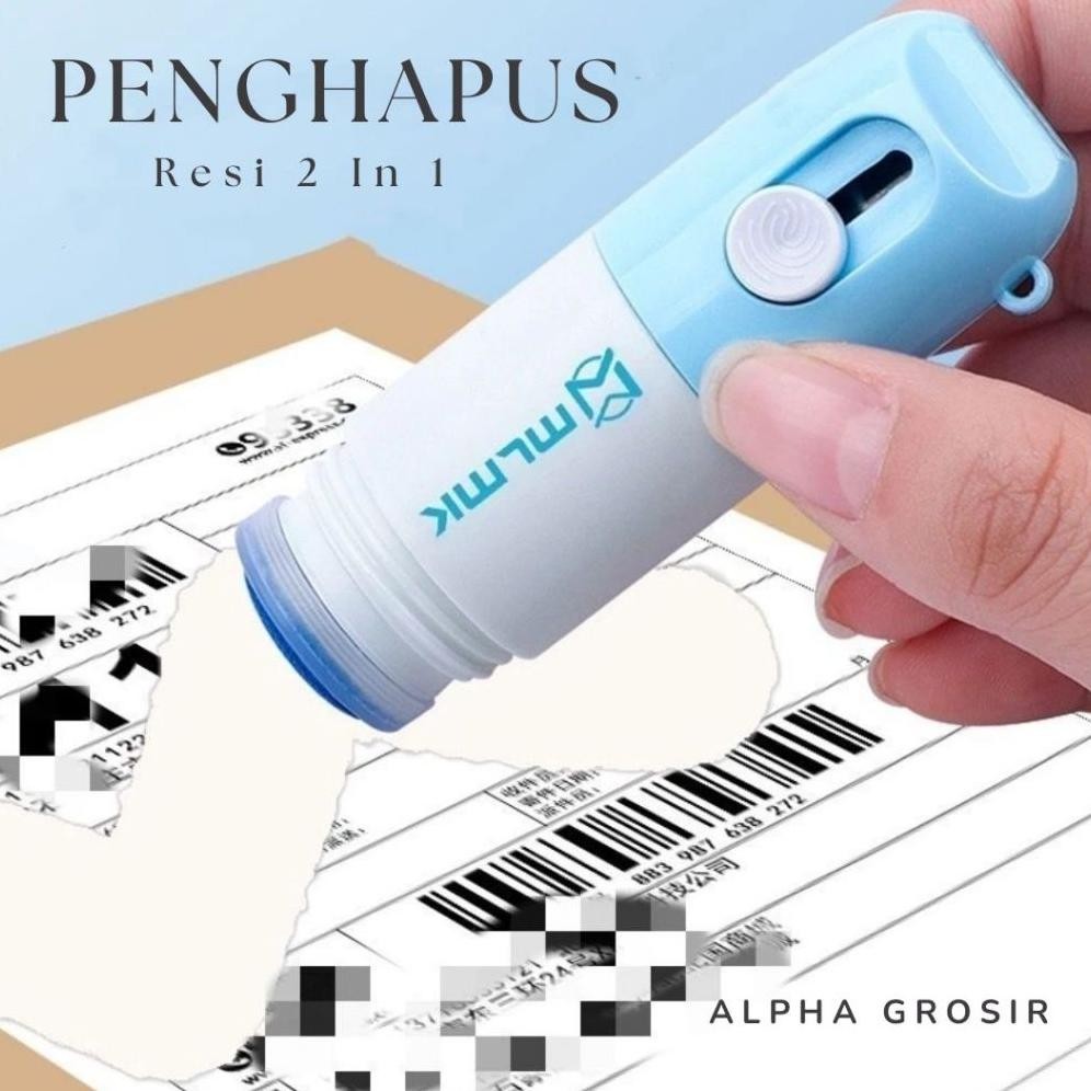 

Alpha Stempel Penghapus Resi 2in1 Cutter | Roller Stamp Cutter 2in1 | Cutter + Penghapus Alamat