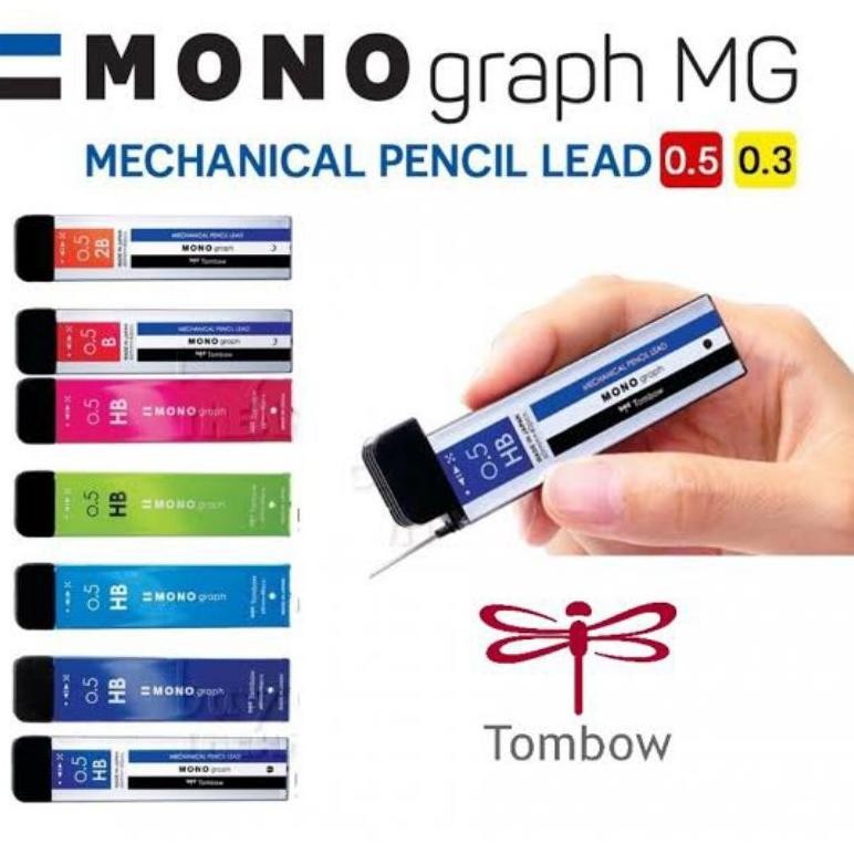

TOMBOW MONO GRAPH MONOGRAPH LEAD 0.5 2B 0.3 HB REFILL ISI PENSIL PILOT MEKANIK