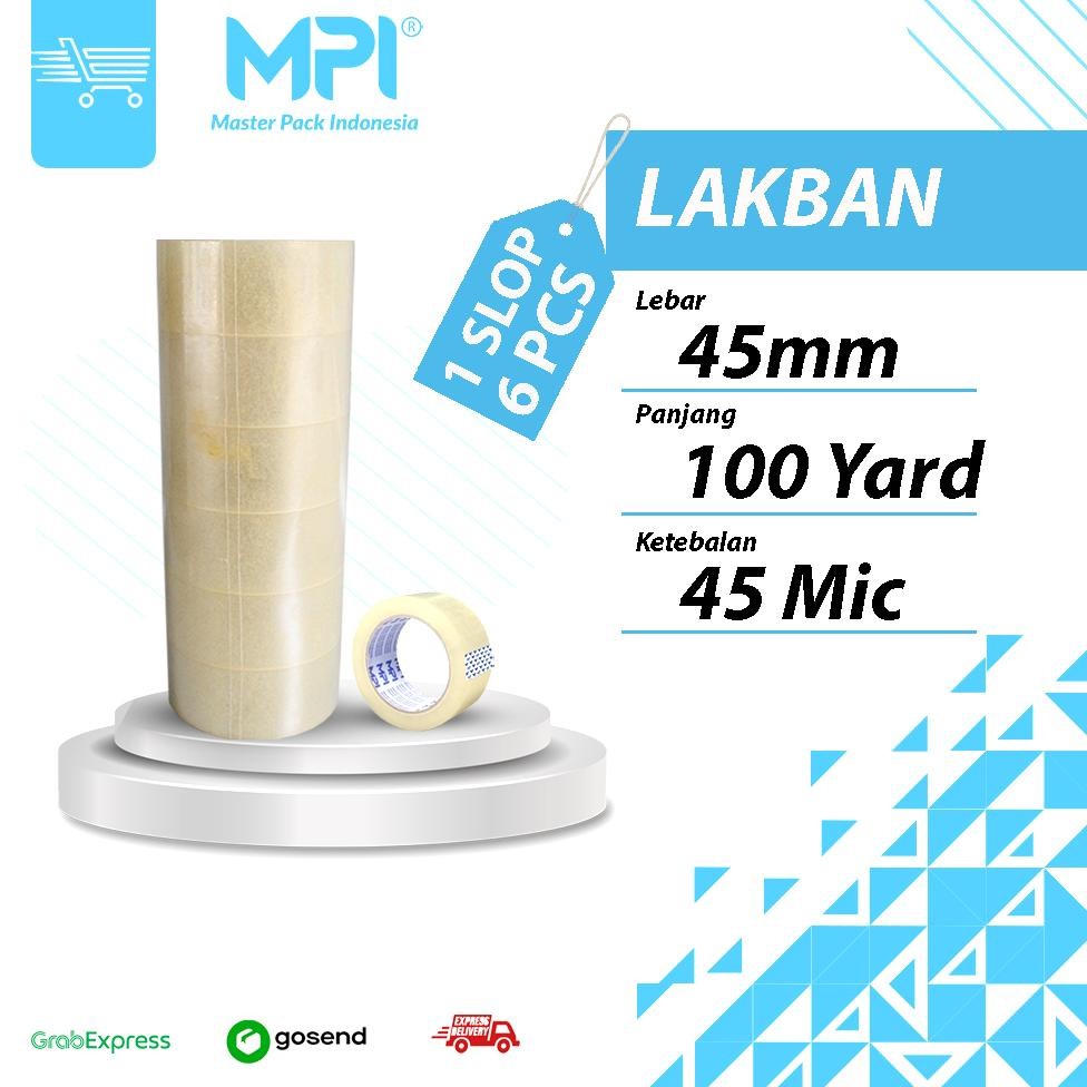 

PROMO LAKBAN BENING - LAKBAN COKLAT MPI 45MM X 100 YARD MURAH 1 SLOP ISI 6 PCS AST