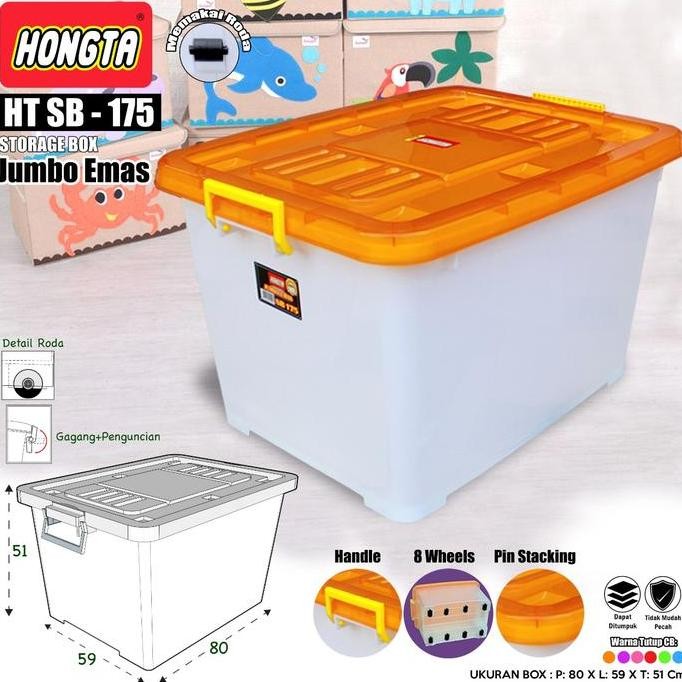 

Terlaris Hongta - Kotak Penyimpanan Serbaguna - Storage Box Sb 175