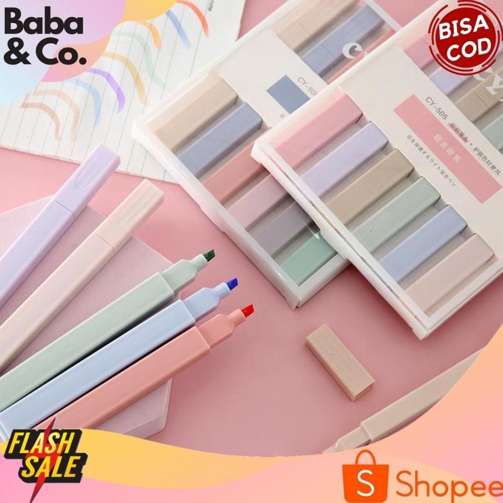 

STABILO HIGHLIGHTER WARNA SPIDOL WARNA PASTEL 1 SET ISI 6 TERMURAH! ALAT TULIS FANCY UNIK LUCU COD