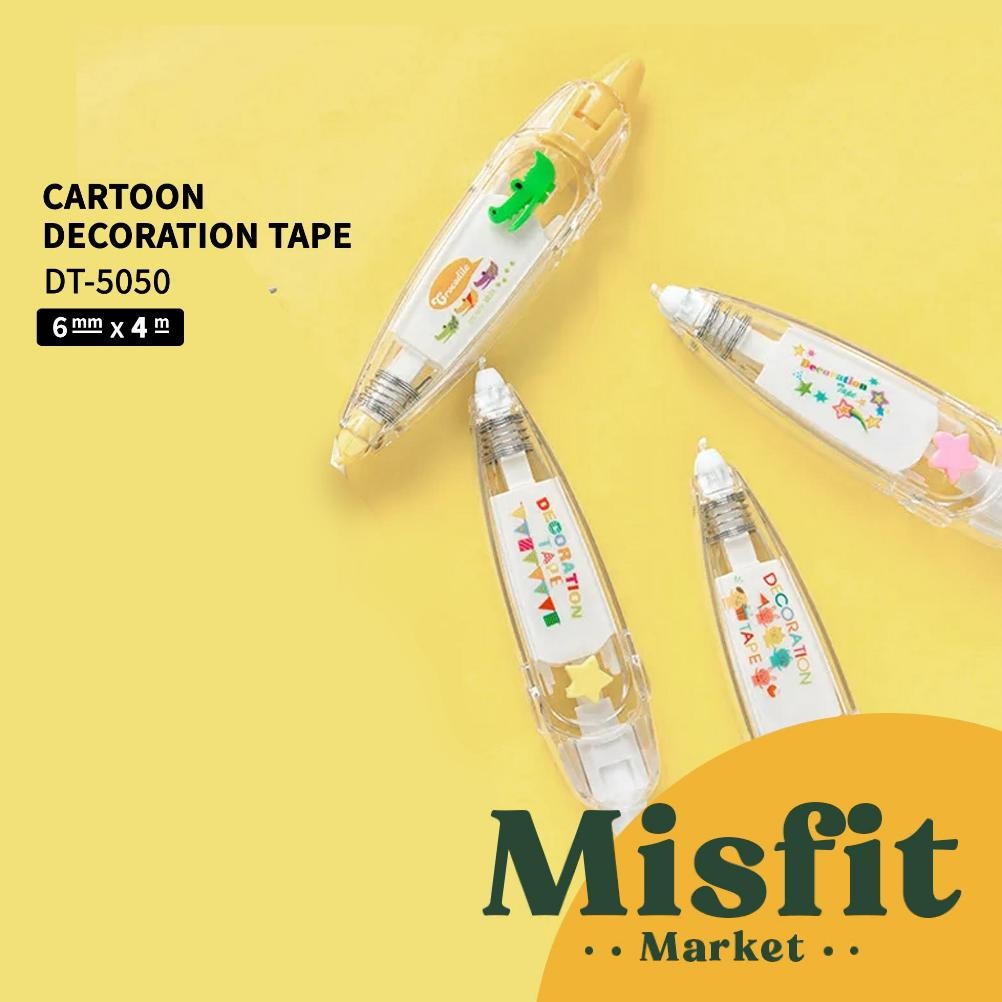 

Japanese Cartoon Correction Tape Kawaii Tipe X Karakter Lucu Unik Warna Warni