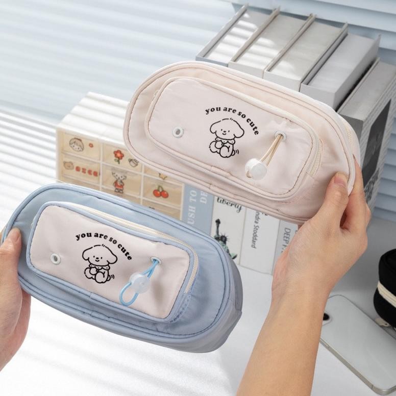 

NEW! KOTAK PENSIL SLETING MOTIF PUPPY LUCU / LARGE CAPACITY PENCIL CASE 2 COMPARTMENT / STUDENT STATIONERY / NOAH PENCIL CASE / KOTAK PENSIL AESTHETIC KOREA / PERLENGKAPAN SEKOLAH AST