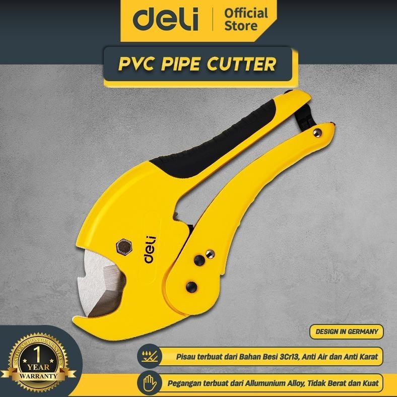 

Deli Pipe Cutter / Deli Gunting Pipa PVC 42 Mm Aluminium EDL2507 AST