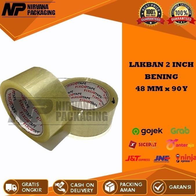 

LAKBAN BENING 2 INCH - 48 MM 45 MM x 90 YARD 100 YARD KUALITAS DAIMARU - 1 SLOP AST