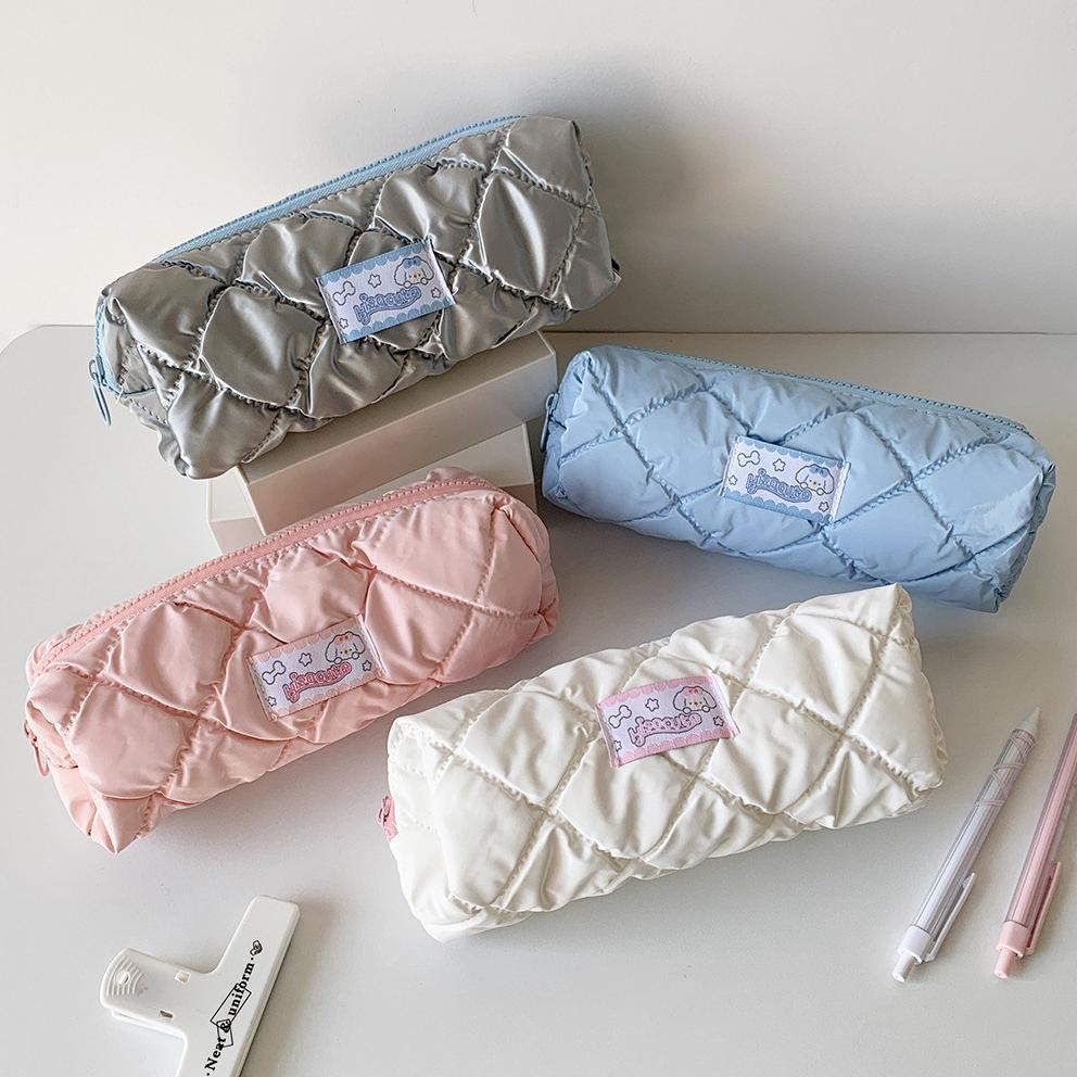 

SHINSDAY Tempat Pensil Kotak Pensil Soft Pastel Y2K Serbaguna Makeup Pouch Kotak Pensil Bantal Pillow Puffy Lucu AST