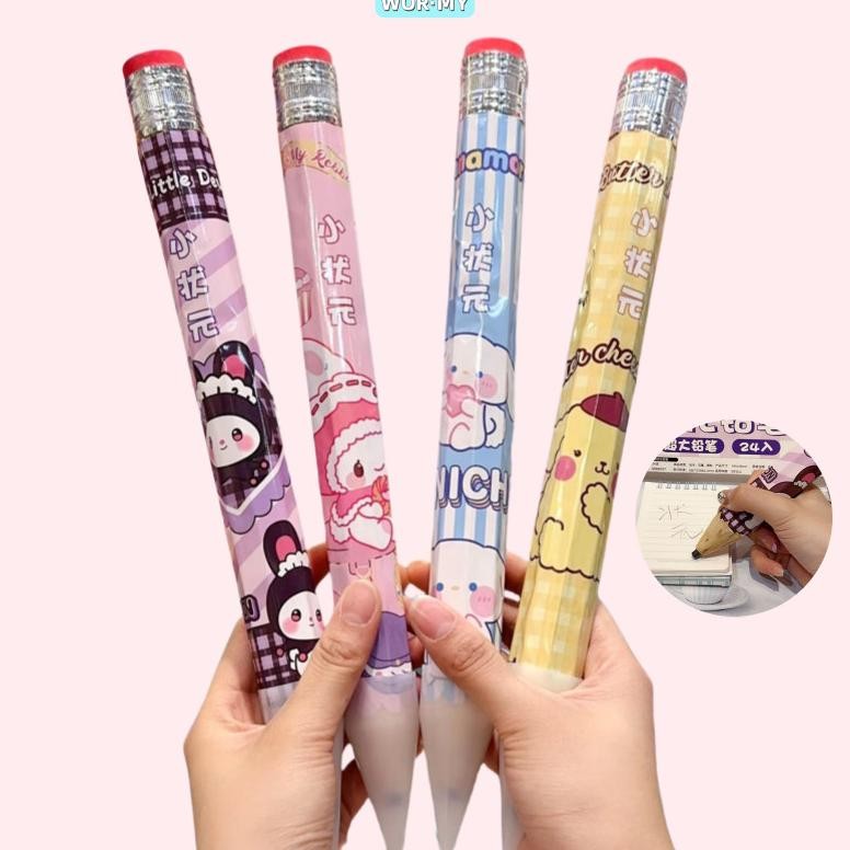 

WORMYPensil Jumbo Kreatif Pensil Lucu Pensil Besar Baru Kartun