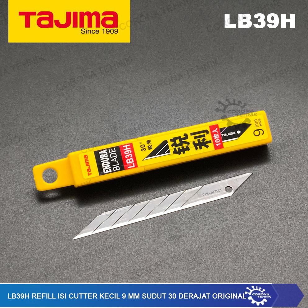 

Original Tajima - LB39H Refill Isi Cutter Kecil 9 mm Sudut 30 Derajat AST