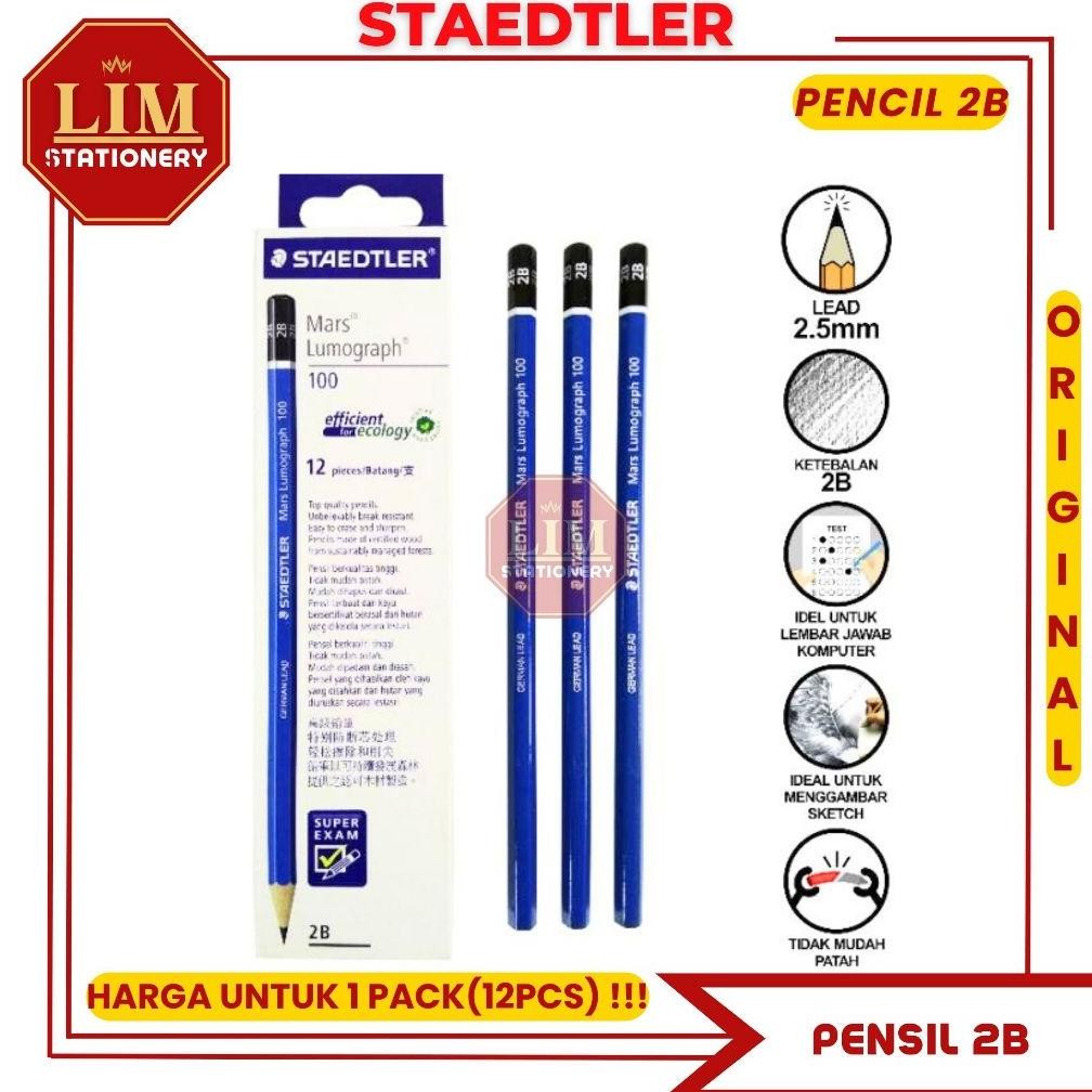 

Pensil 2B Staedtler / Pensil Komputer 2B 12pcs