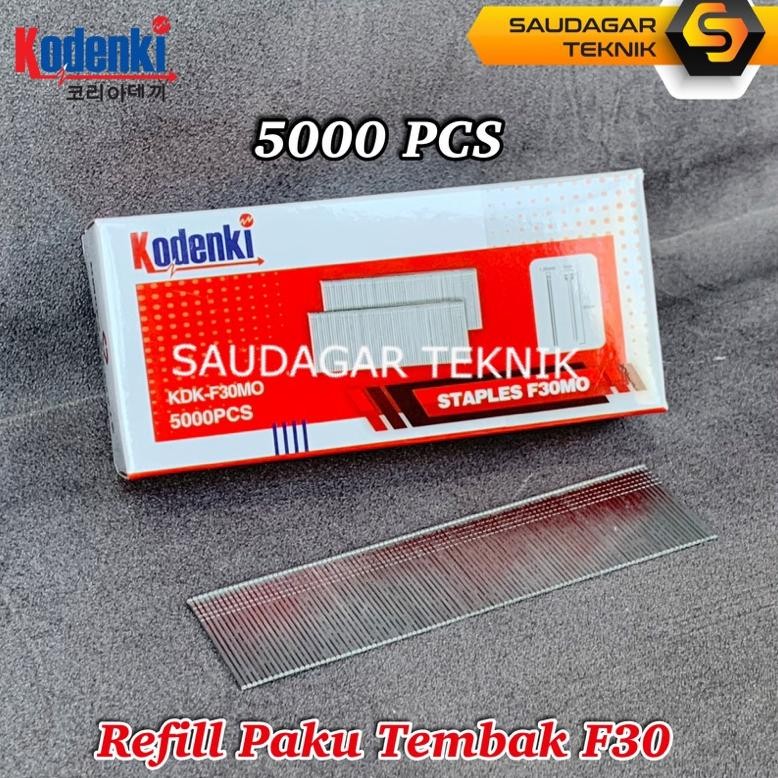 

KODENKI Isi Staples Paku Tembak F30 Model Lurus Refill Mesin Staples Paku Tembak Angin Stapler Gun F 30 AST