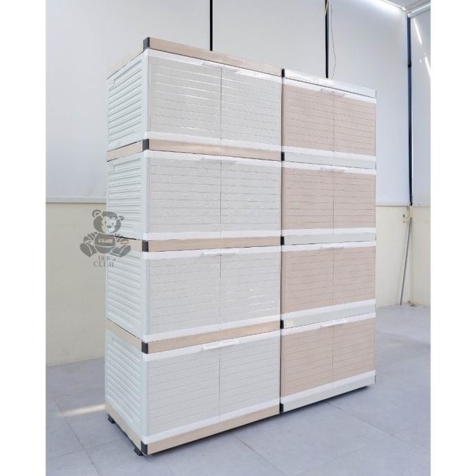 

Terlaris Club Jumbo 4 Susun - Lemari Plastik 4 Susun Minimalis Multi Fungsi