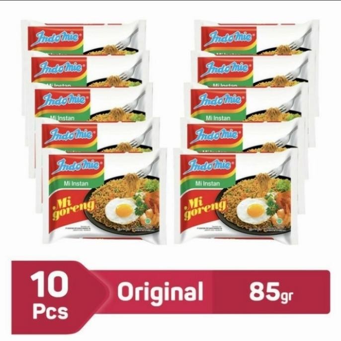 

(Expert) Indomie goreng @85gr paket 10pcs murah