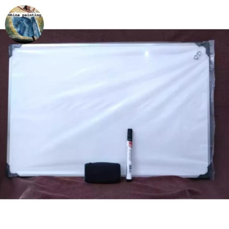 

Papan Tulis Mini/Whiteboard Mini Uk 40x60 Cm FREE Spidol + Penghapus AST