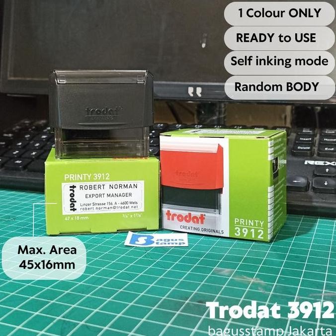 

Stempel Warna Otomatis Custom Design Logo & Nama - Trodat Printy 3912