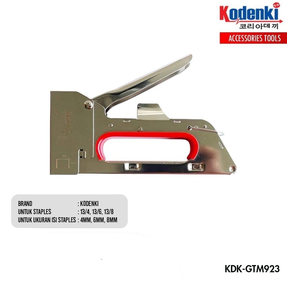 

KODENKI Stapler Staples Gun Manual Tangan R23 Jok Motor Mebel Bingkai Furniture Pintu Kayu Papan - Stapler Gun Tracker Hekter Alat Staples Jok Motor Sofa Kain Tirai Kayu Isi Staples Ukuran Bisa 13/4 13/6 13/8 AST