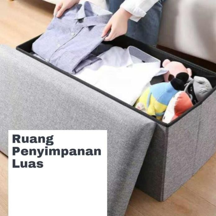 

Terlaris Inaso Kursi Box Bangku Lipat Storage Box Sofa Tempat Penyimpanan Barang Serbaguna Hsb202