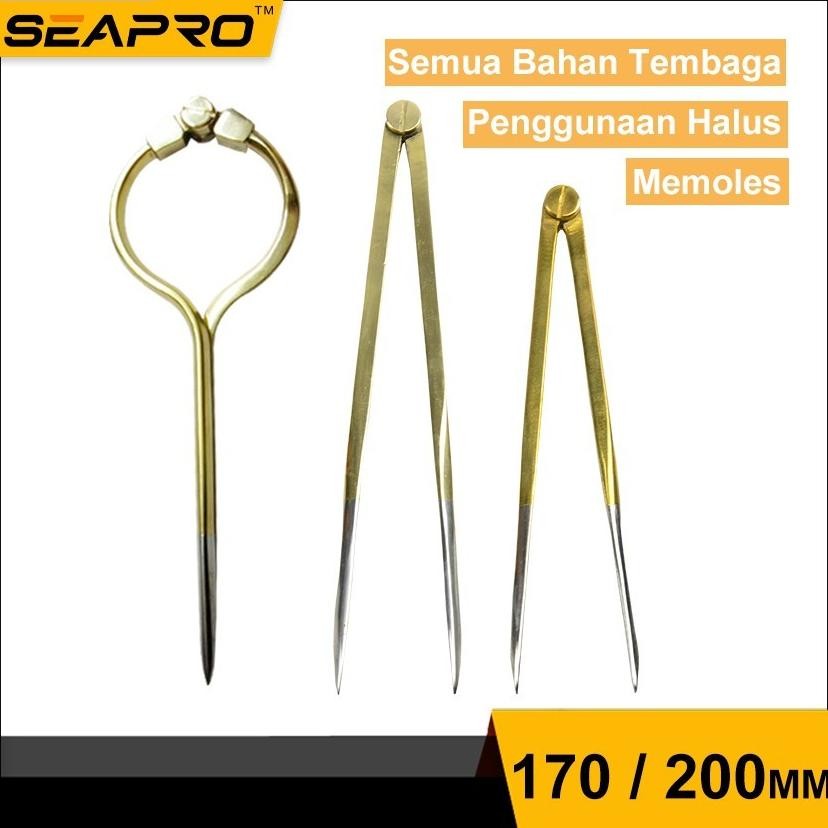 

Jangka Peta Kuningan 170mm 200mm 8 in - 170mm AST