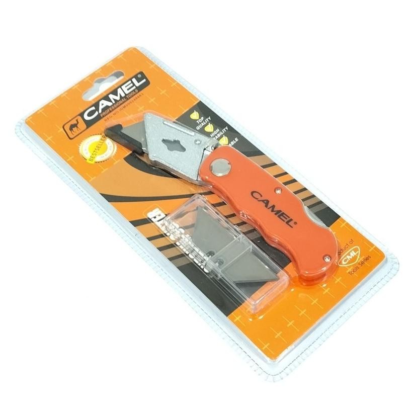 

Pisau Cutter Lipat Camel + Mata pisau AST