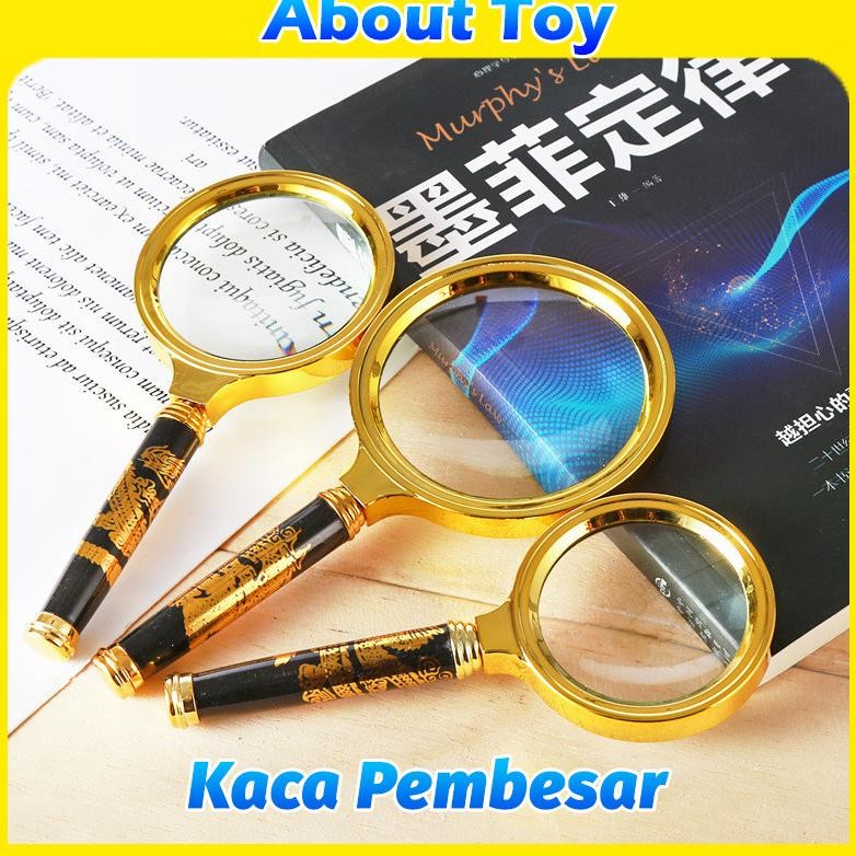 

ABOUT Magnifier Kaca Pembesar Motif Naga Emas ORIGINAL Lup Motif Ukir Retro Lensa Handheld Magnifier Magnifyi AST