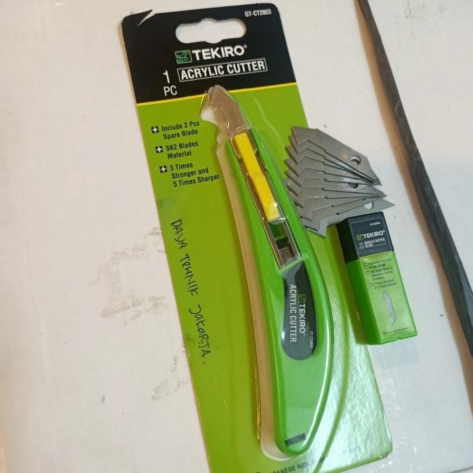 

tekiro cuter akrilik PLUS isi pisau akrilik 10pcs original acrylic AST