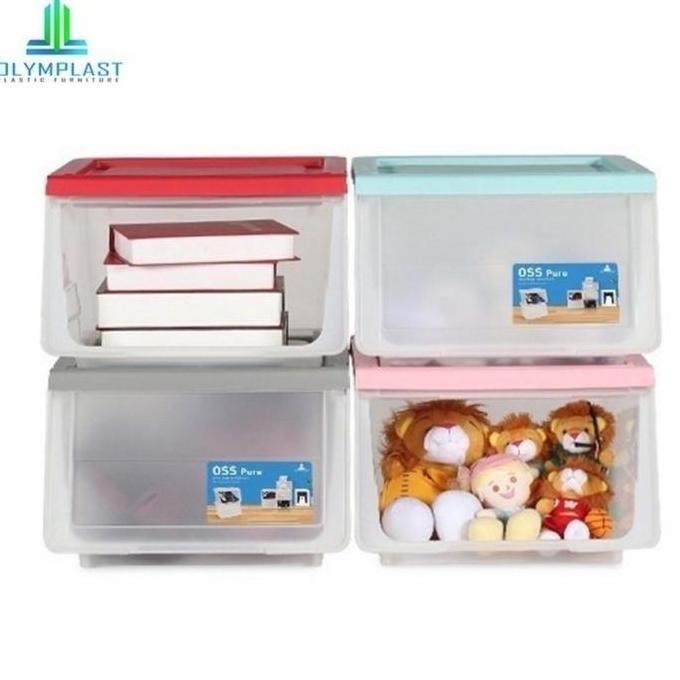 

Terlaris Olymplast Oss Pure Colour Storage Solution Container Box Kotak Plastik