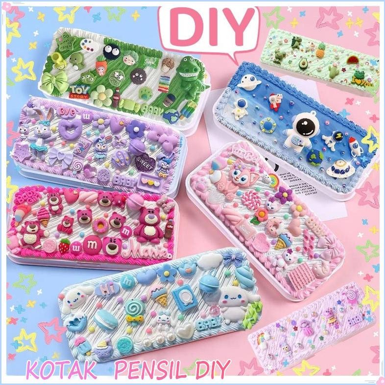 

CARAT Kotak Pensil DIY Deco Cream Kit / Tempat pensil menghias AST