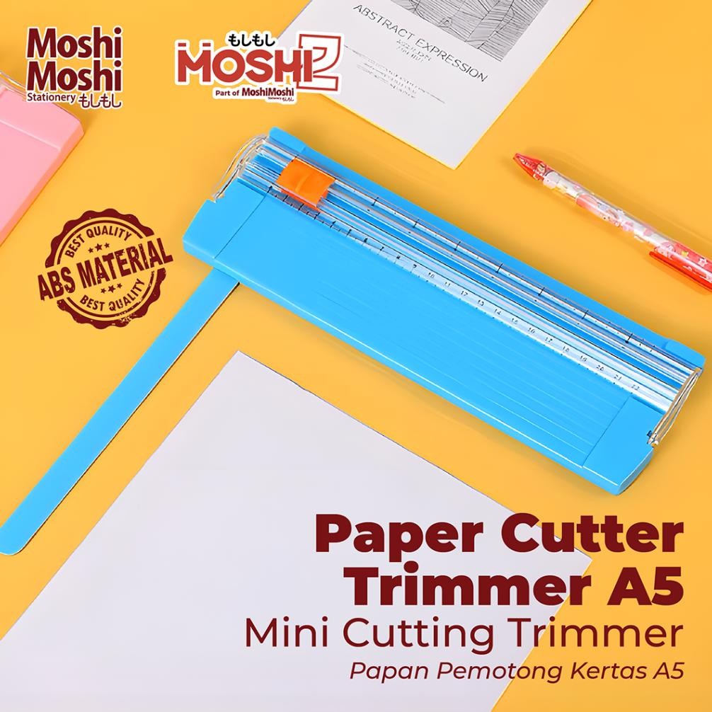 

Mini Paper Cutter Trimmer A5 Portable Alat Pemotong Kertas Papan Potong dan Penggaris AST