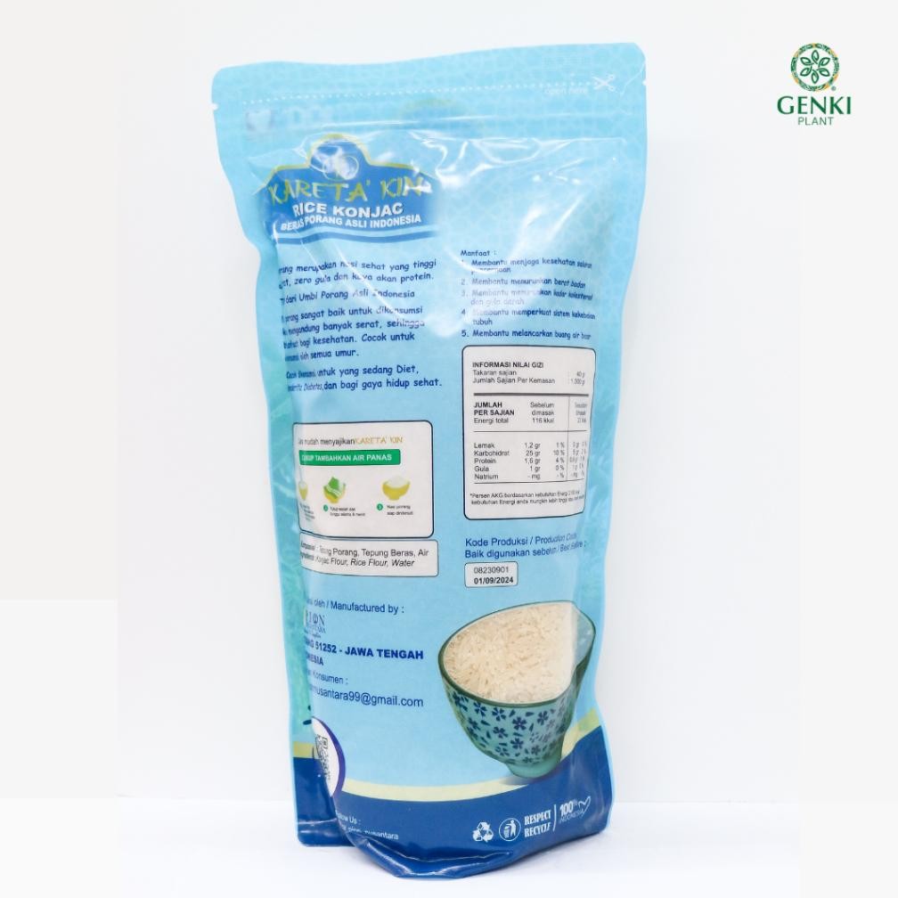 

Kareta Kin Beras Porang / Konjac Rice / Shirataki Rice - 1 Kg