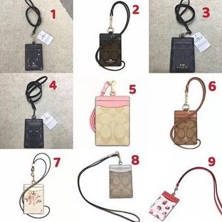 

[Instant/Same Day] 18 Logo logam lima warna 30251 65573 58634 57964 23679 39055 26654 25689 coach card holder lanyard name card (dust bag + paper bag + carton + envelope + black card) gzp AST
