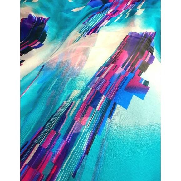 D-54 Kain Sutra Motif 100% Pure Silk Asli (Kaftan, Syal Shawl, Ramah Lingkungan/Eco-Friendly)