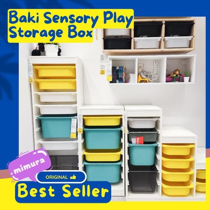 

Terlaris Baki Sensory Play Kotak Penyimpanan Serbaguna Trofst