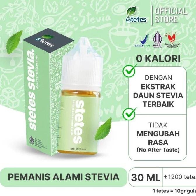 

Stetes Stevia Cair Tetes 5ml 15ml 30ml Pemanis Alami 0 Kal Naturan Sweetener