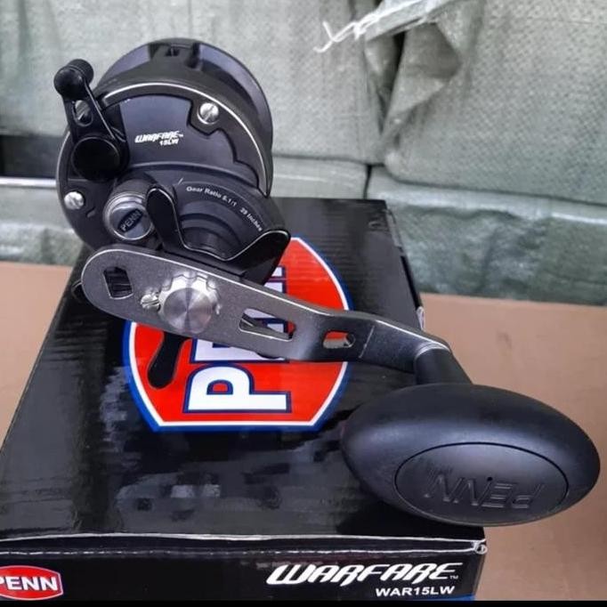 '' reel penn warfare 15 lw reel overhead right ''