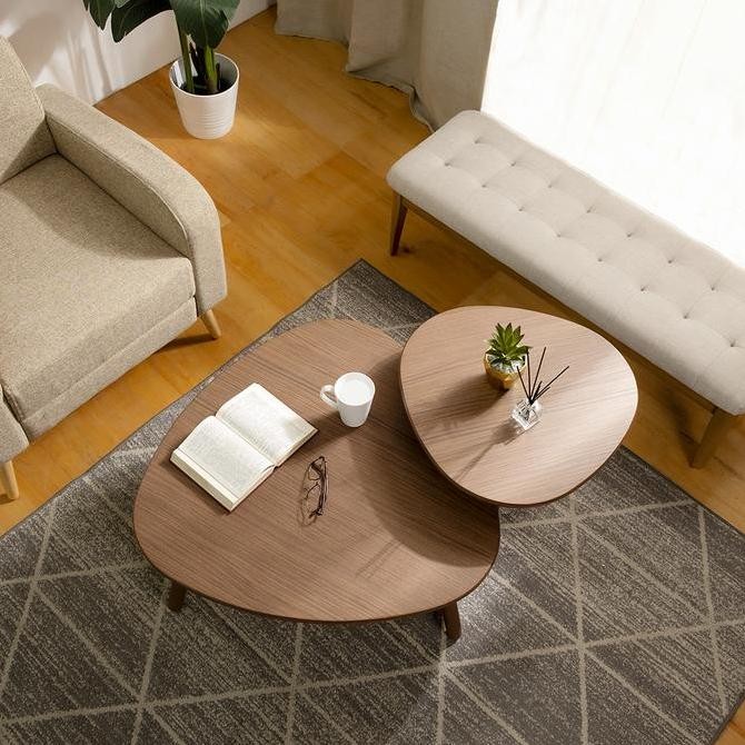 Meja Ruang Tamu Rak Coffee Table Minimalis Leonis - Isiruma Furniture