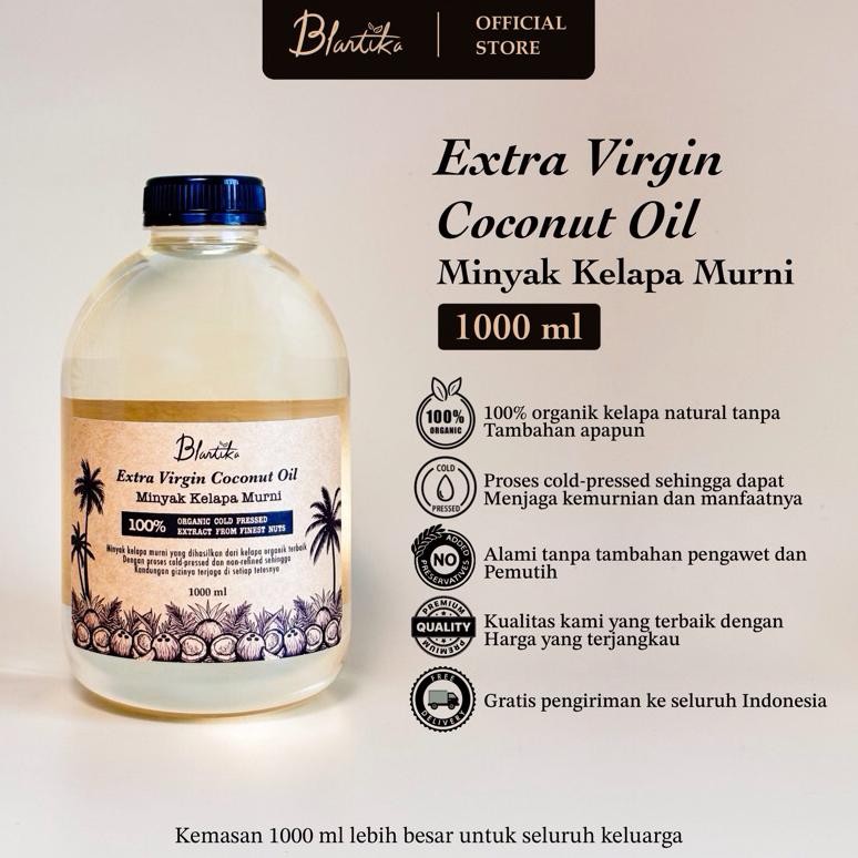 

Blantika - EVCO Extra Virgin Coconut Oil 1000 Ml / Minyak Kelapa Murni VCO 100%