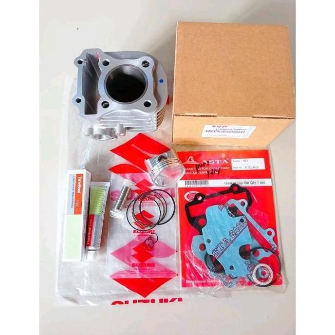 BLOK SEHER LENGKAP+PISTON KIT SUZUKI NEX/NEX 2/ADRESS/LEST