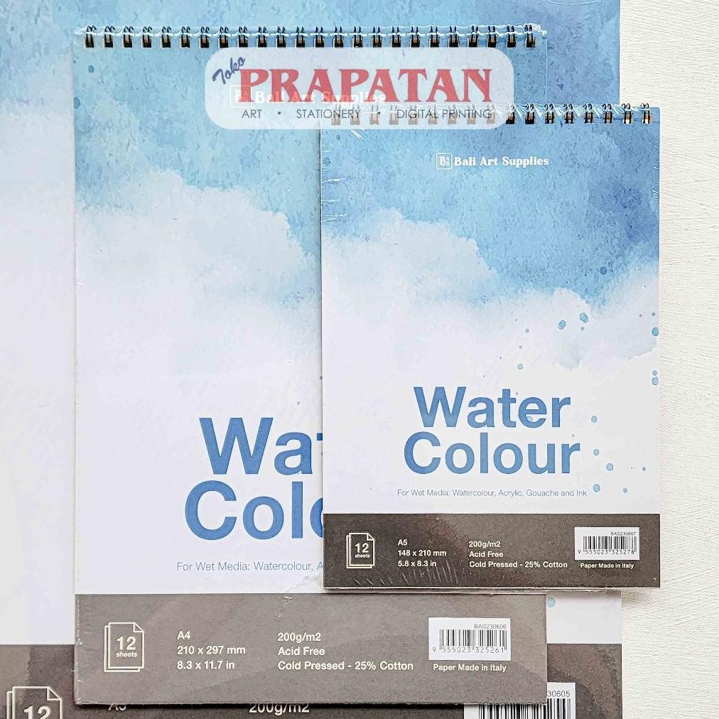 

Bali Art Spiral Watercolor Book BAS23060 | Buku Cat Air AST