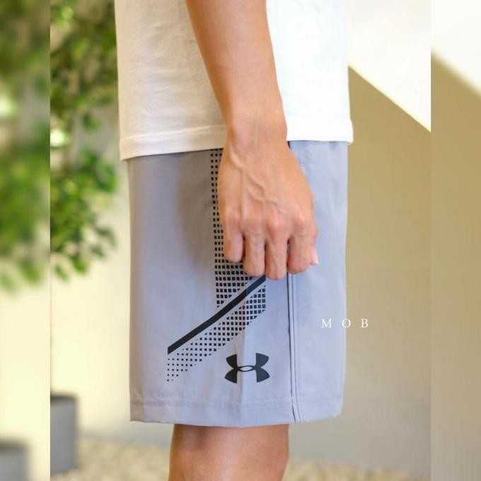 Celana Pendek/Olahraga Under Armour Woven Graphic Grey Original Terbaru