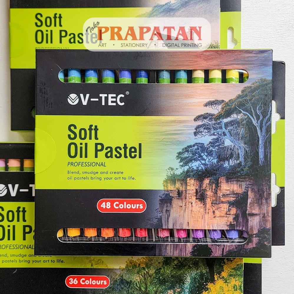 

V-TEC Soft Oil Pastel 36C-48C SOP | Pastel Oil Halus AST
